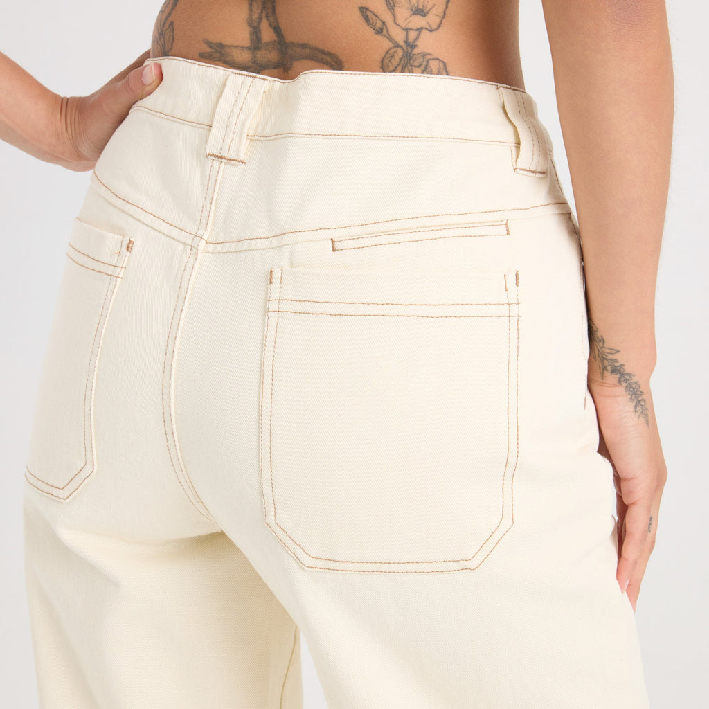 HWY 1 Denim Pant — Bone