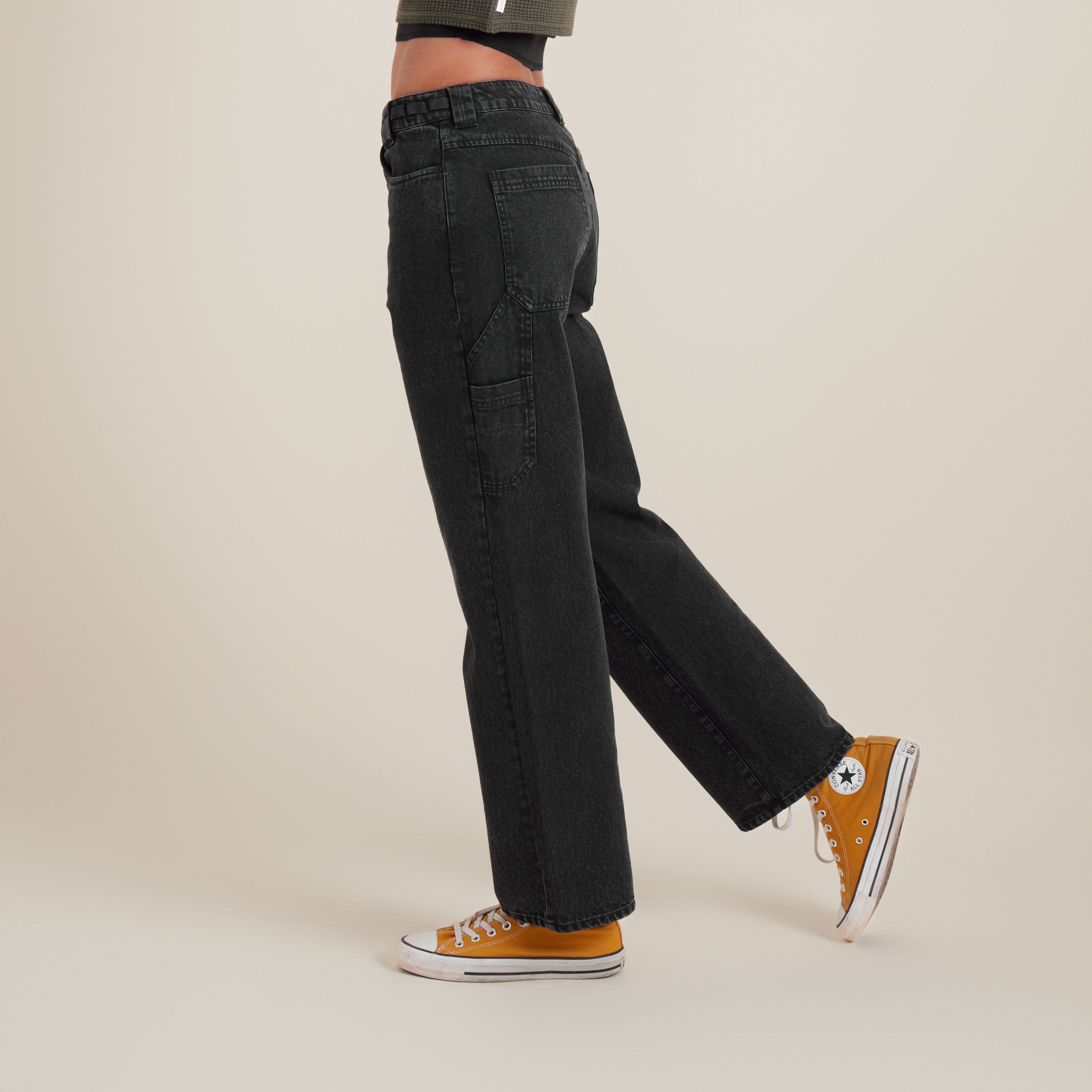 HWY 1 Jeans - Faded Schwarz