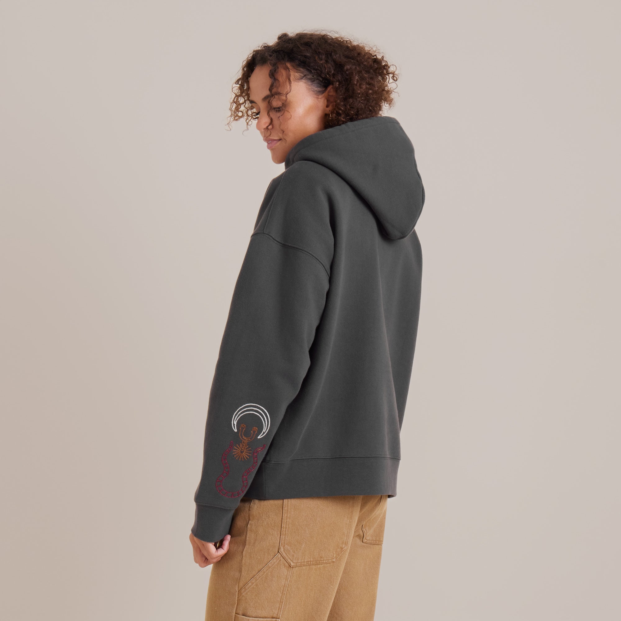 Hiker Kapuzenpullover - Faded Schwarz
