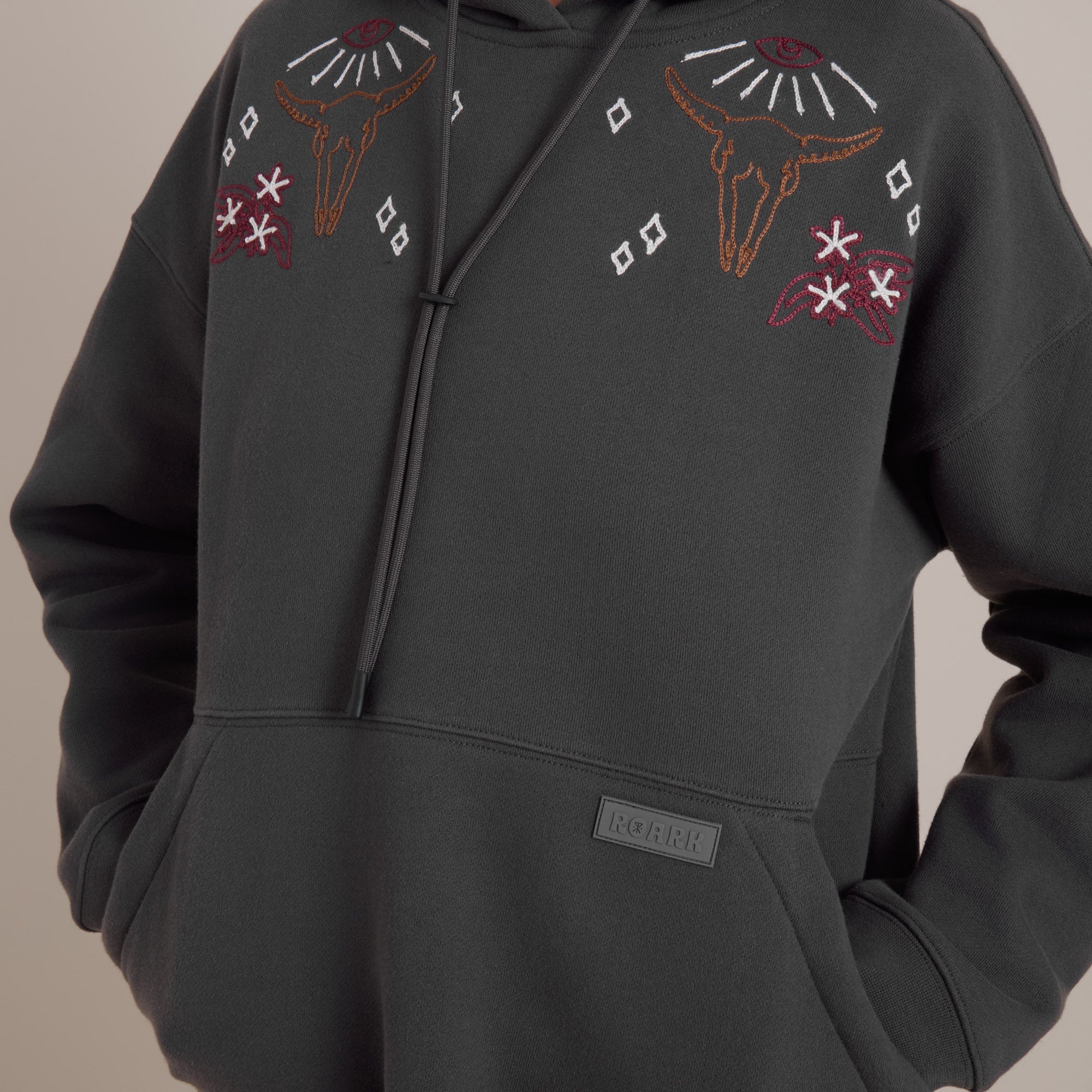 Hiker Kapuzenpullover - Faded Schwarz