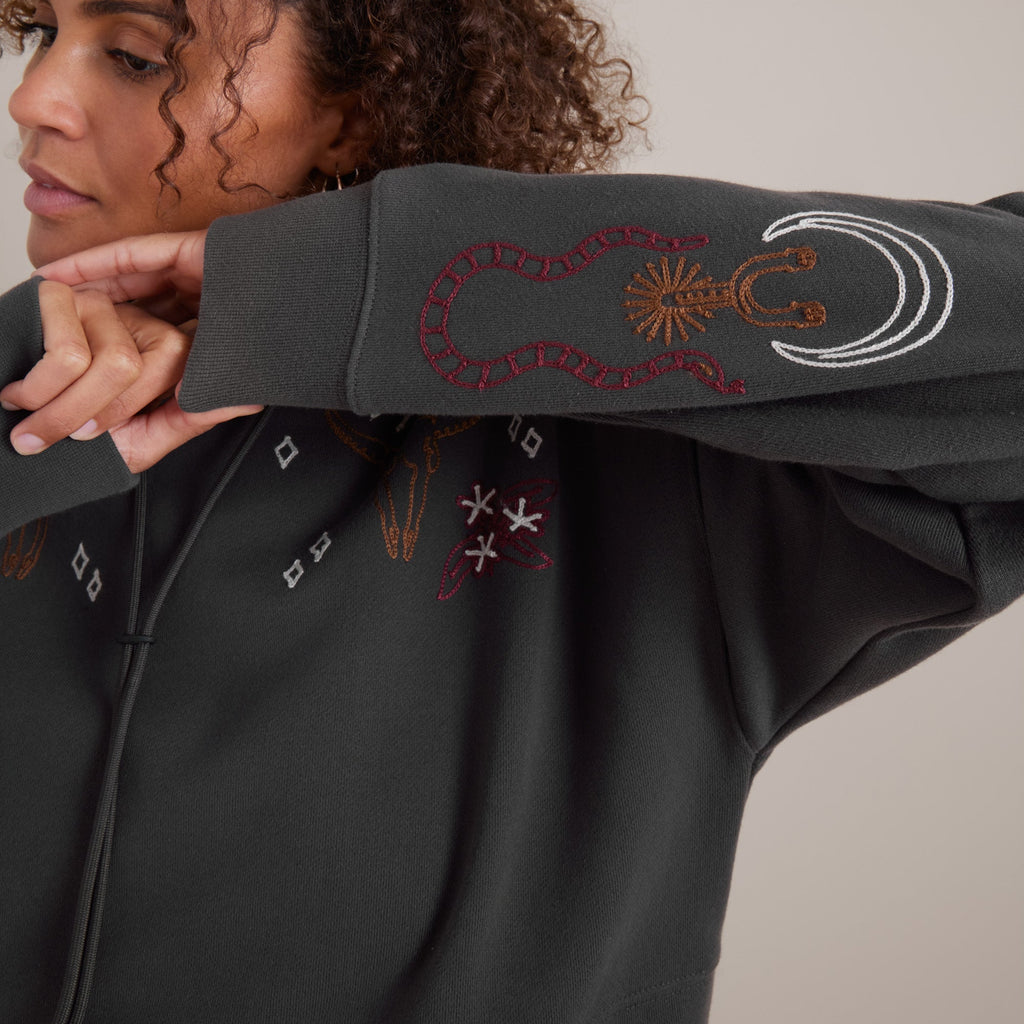 Hiker Kapuzenpullover - Faded Schwarz