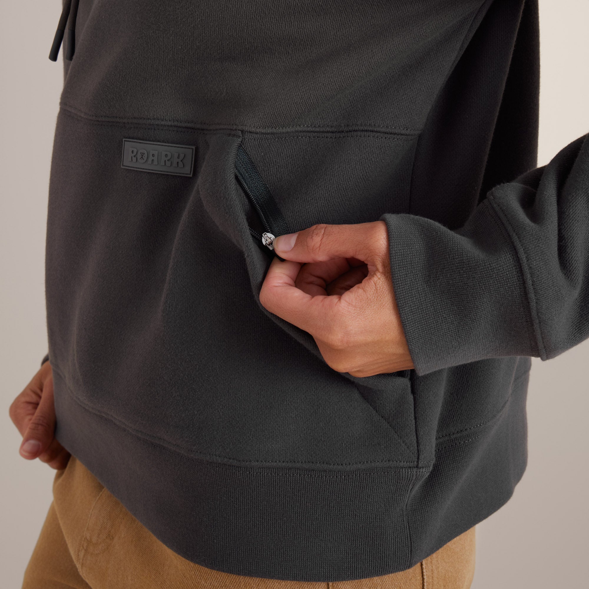 Hiker Kapuzenpullover - Faded Schwarz