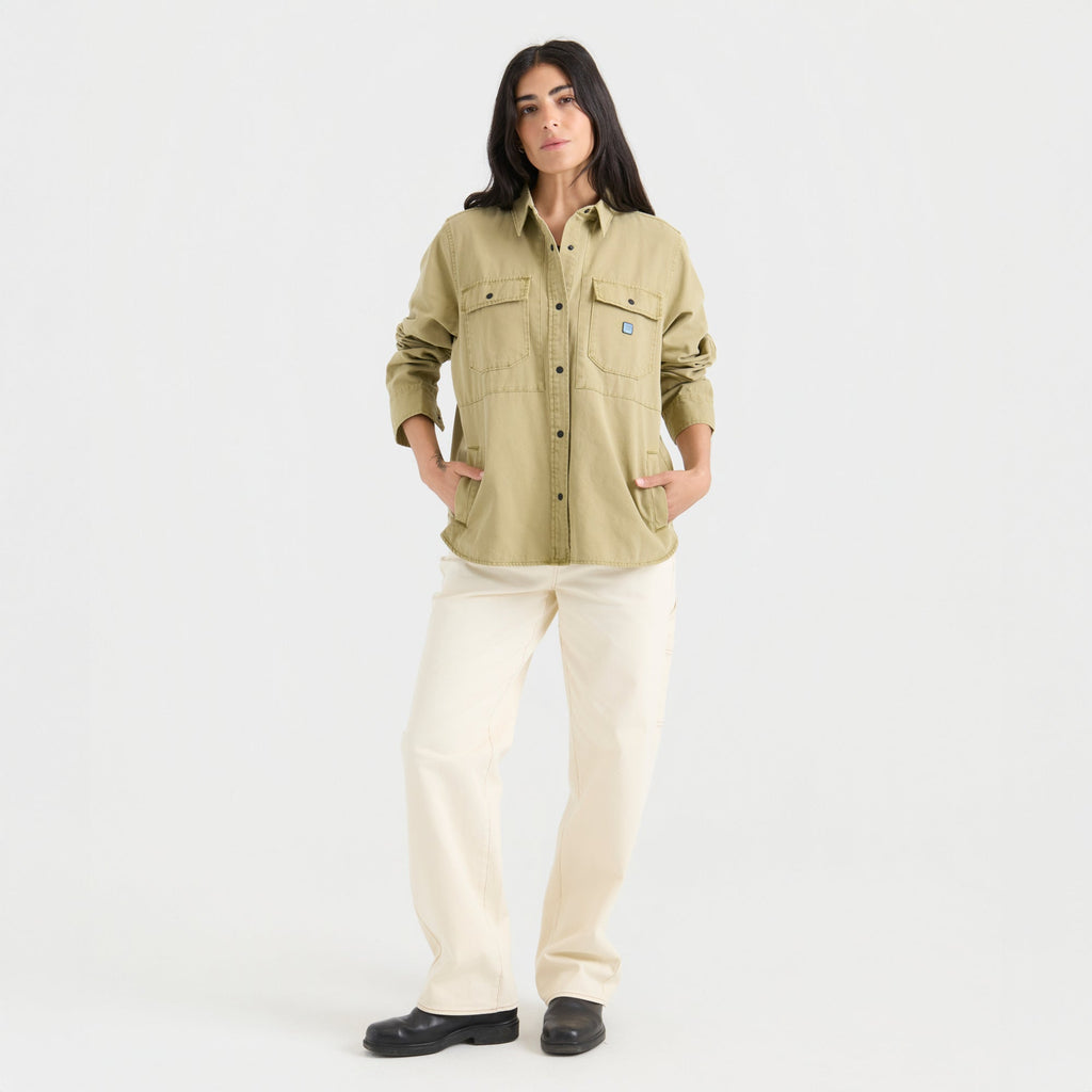 Hebrides Unlined Jacke - Dusty Olivgrün
