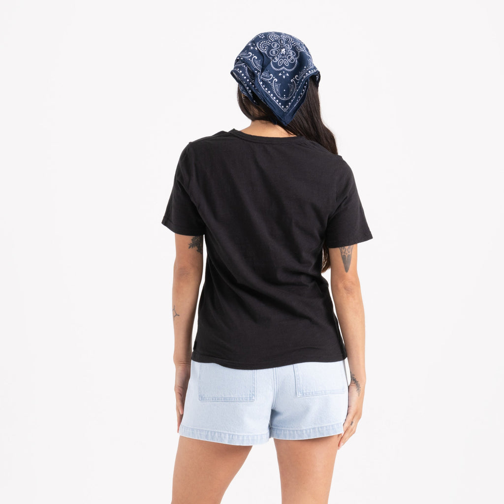 Well Worn Kurzarm Tee - Schwarz