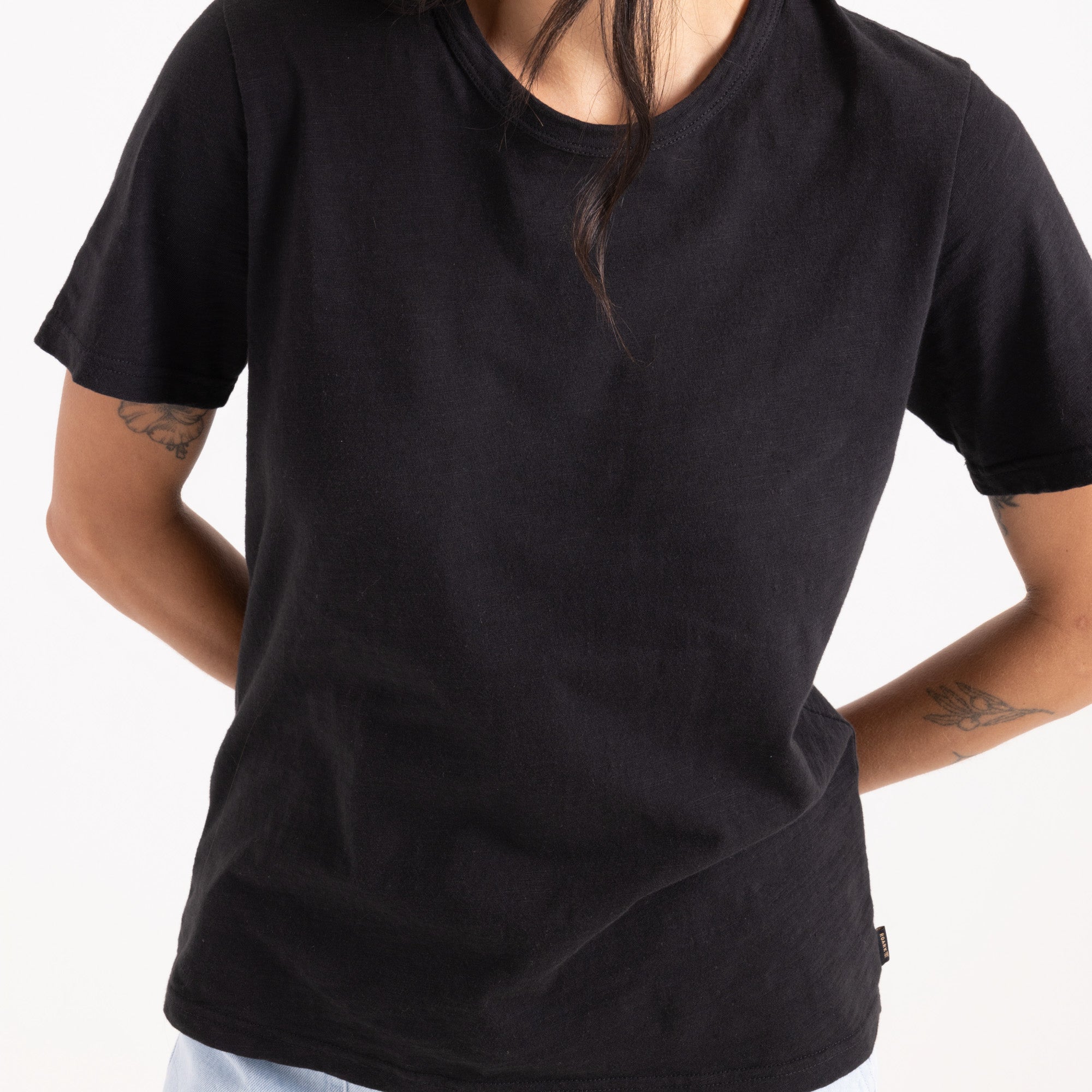 Well Worn Kurzarm Tee - Schwarz