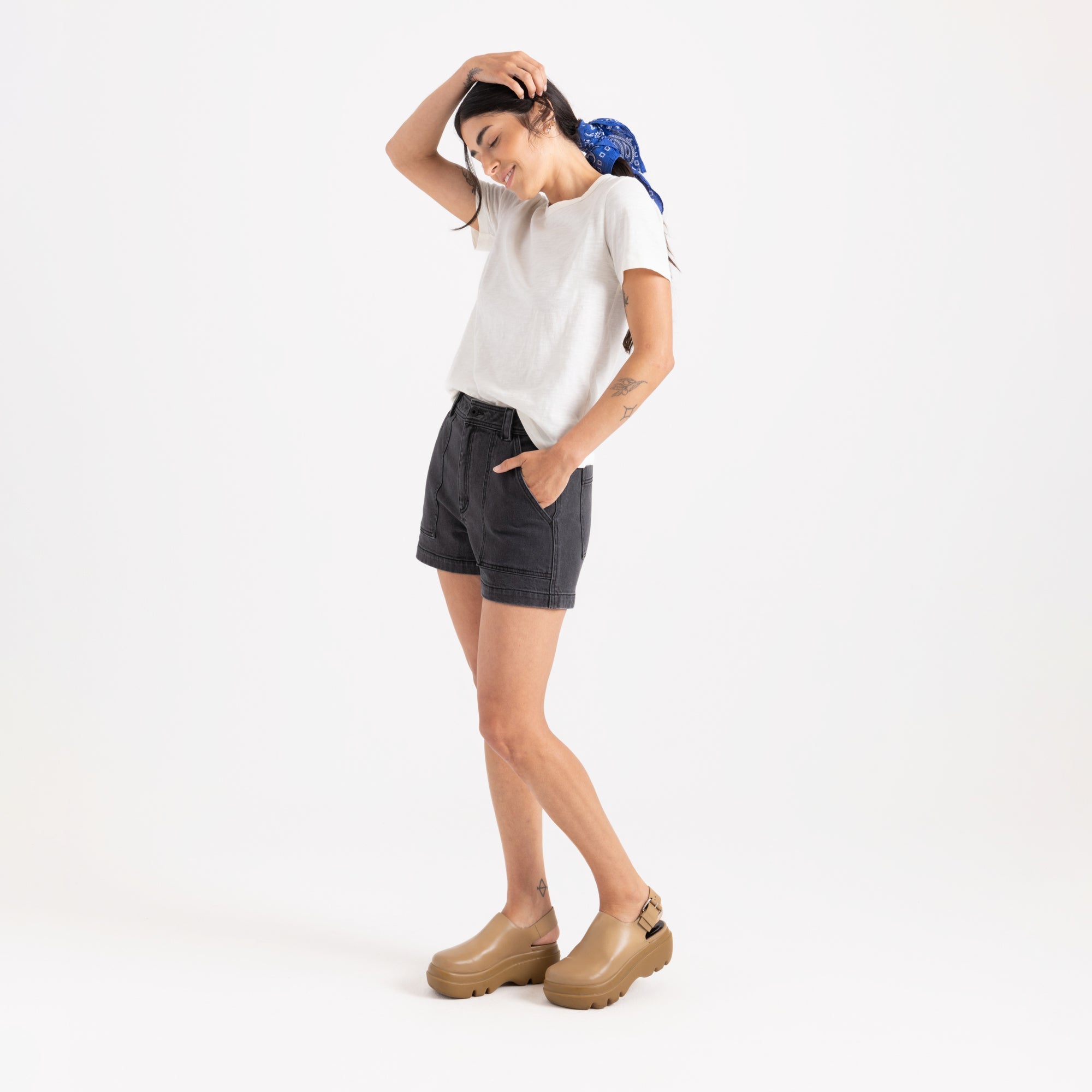 HWY Shorts – Faded Schwarz