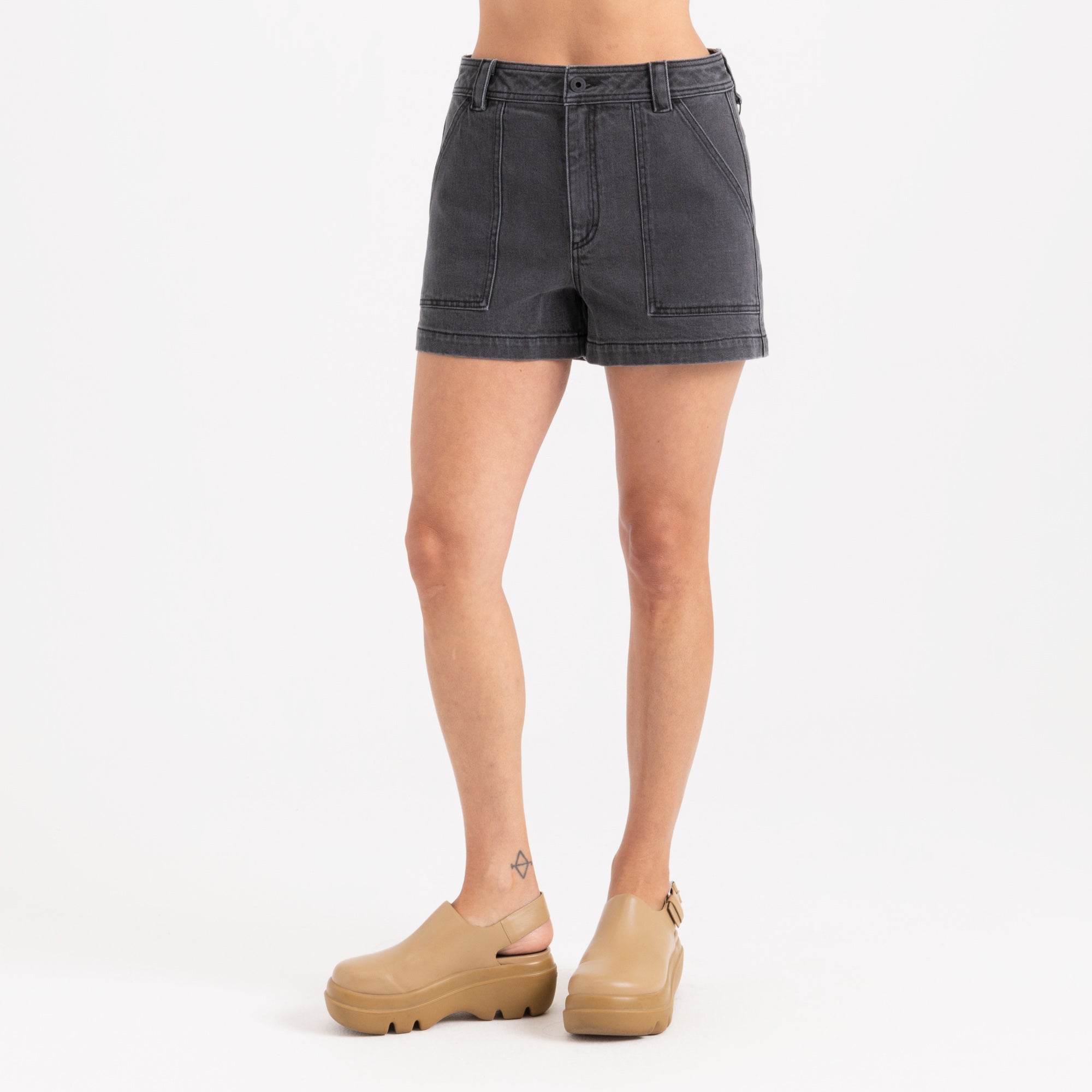 HWY Shorts – Faded Schwarz