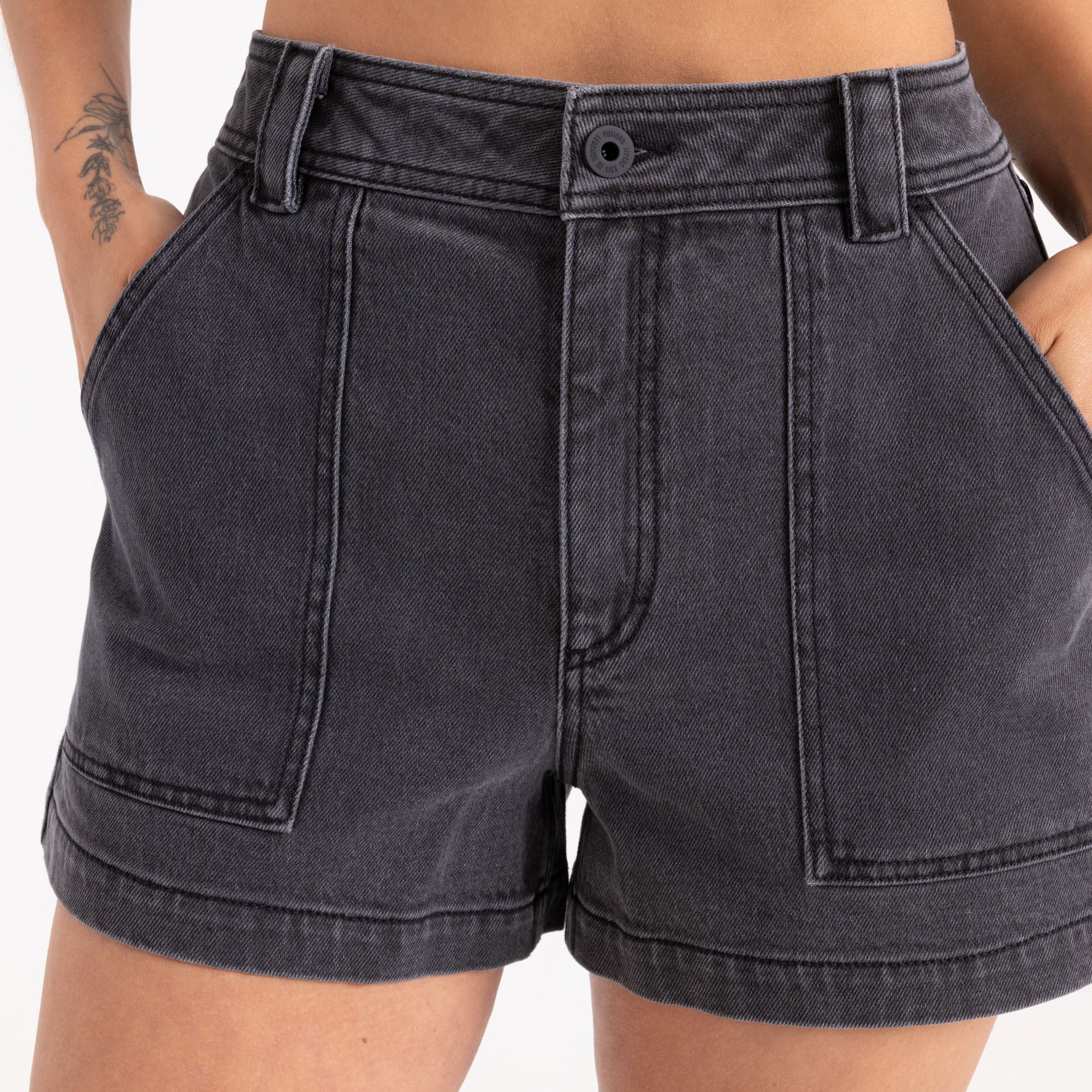 HWY Shorts – Faded Schwarz