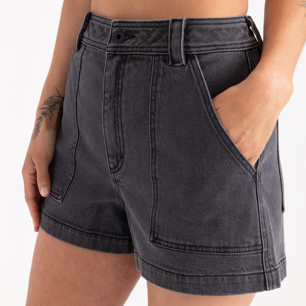 HWY Shorts – Faded Schwarz
