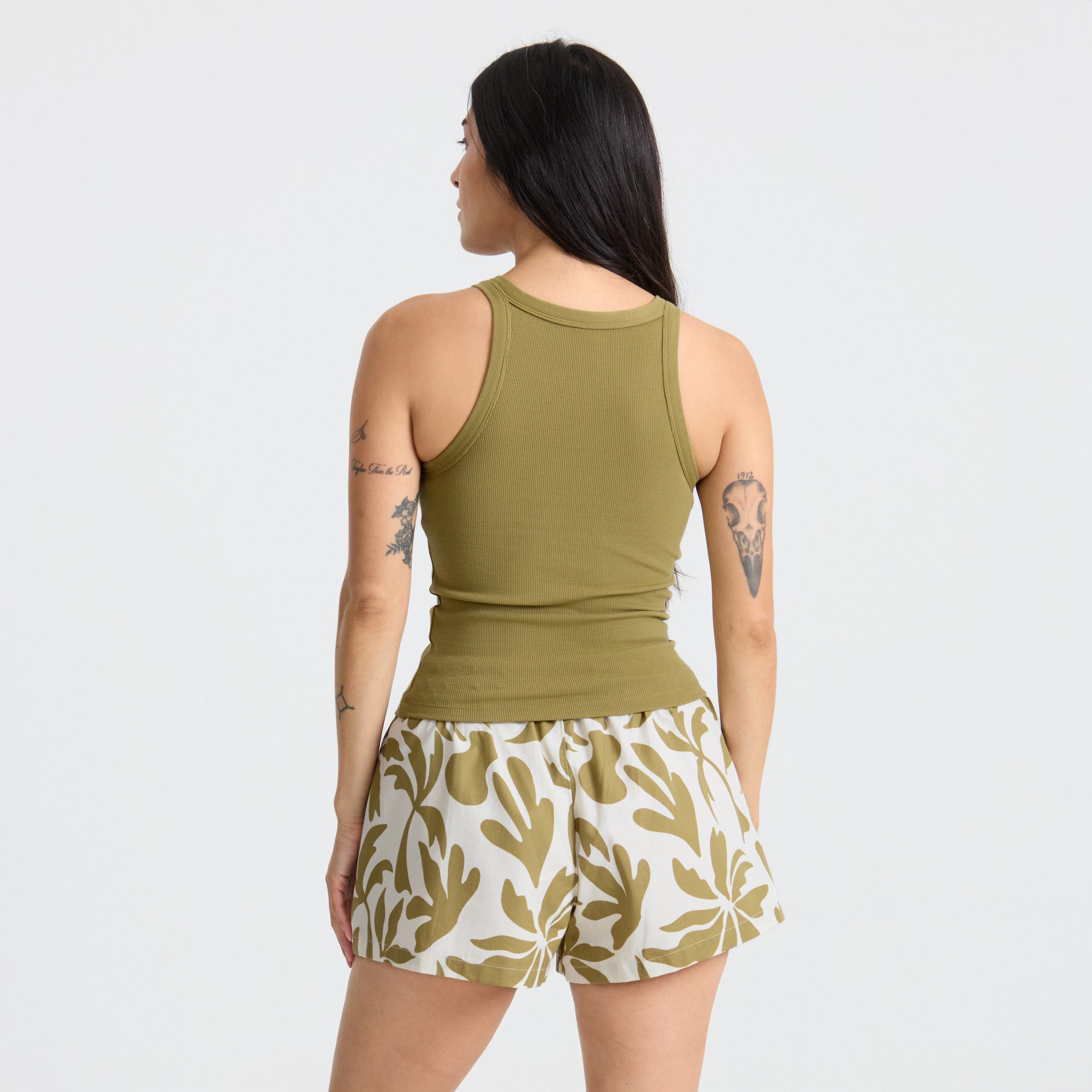 Wind Worn Tanktop - Dusty Olivgrün