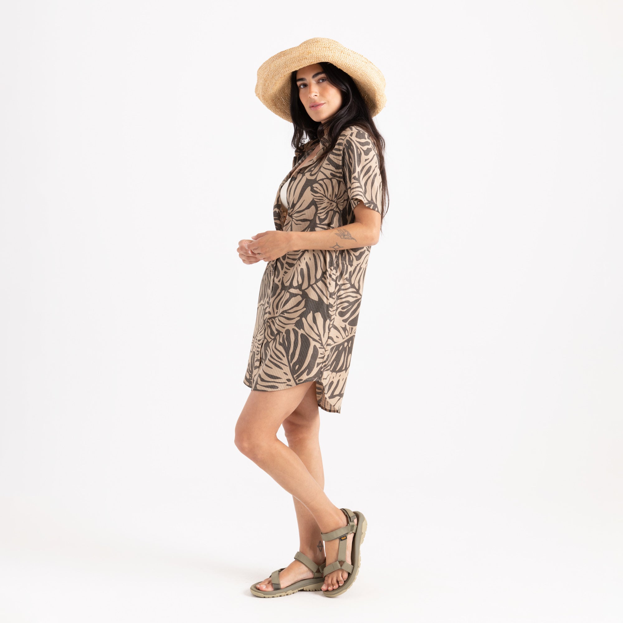 Bless Up Dress von Khaki