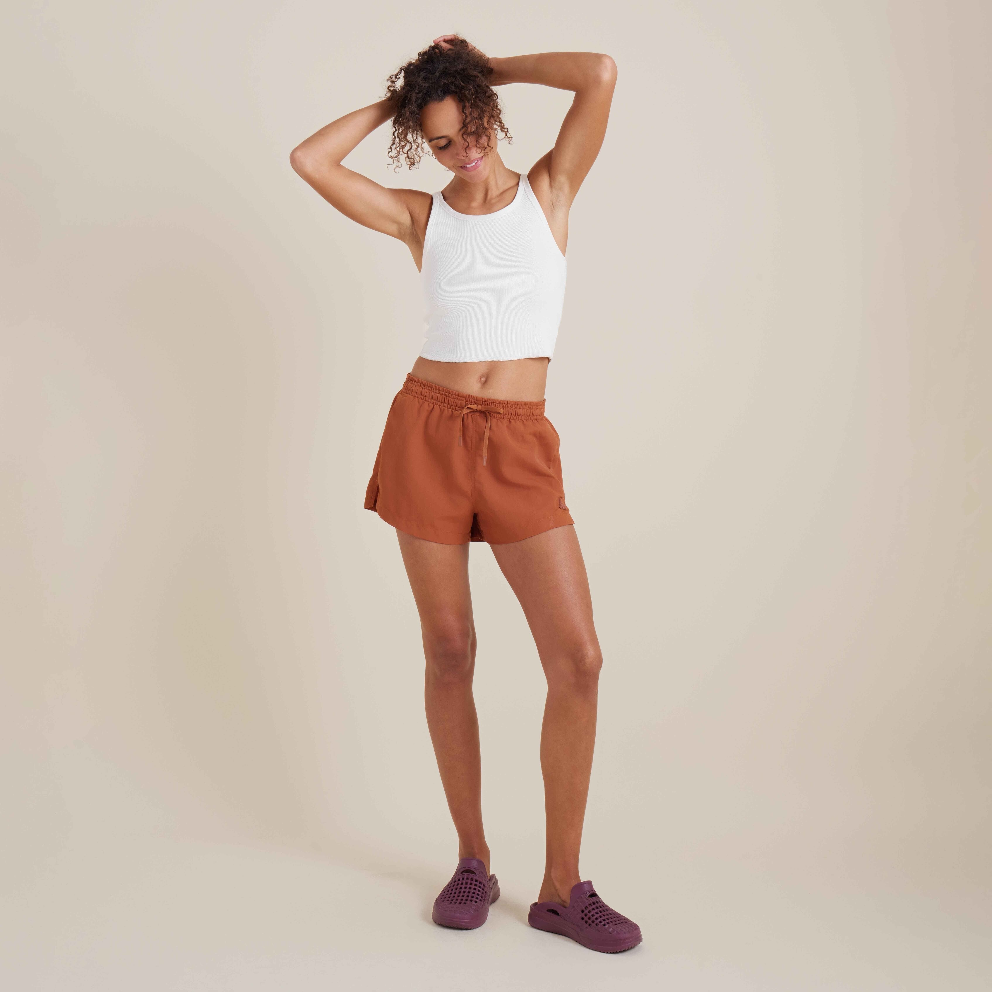 River Hybrid Shorts - Coconut Shell