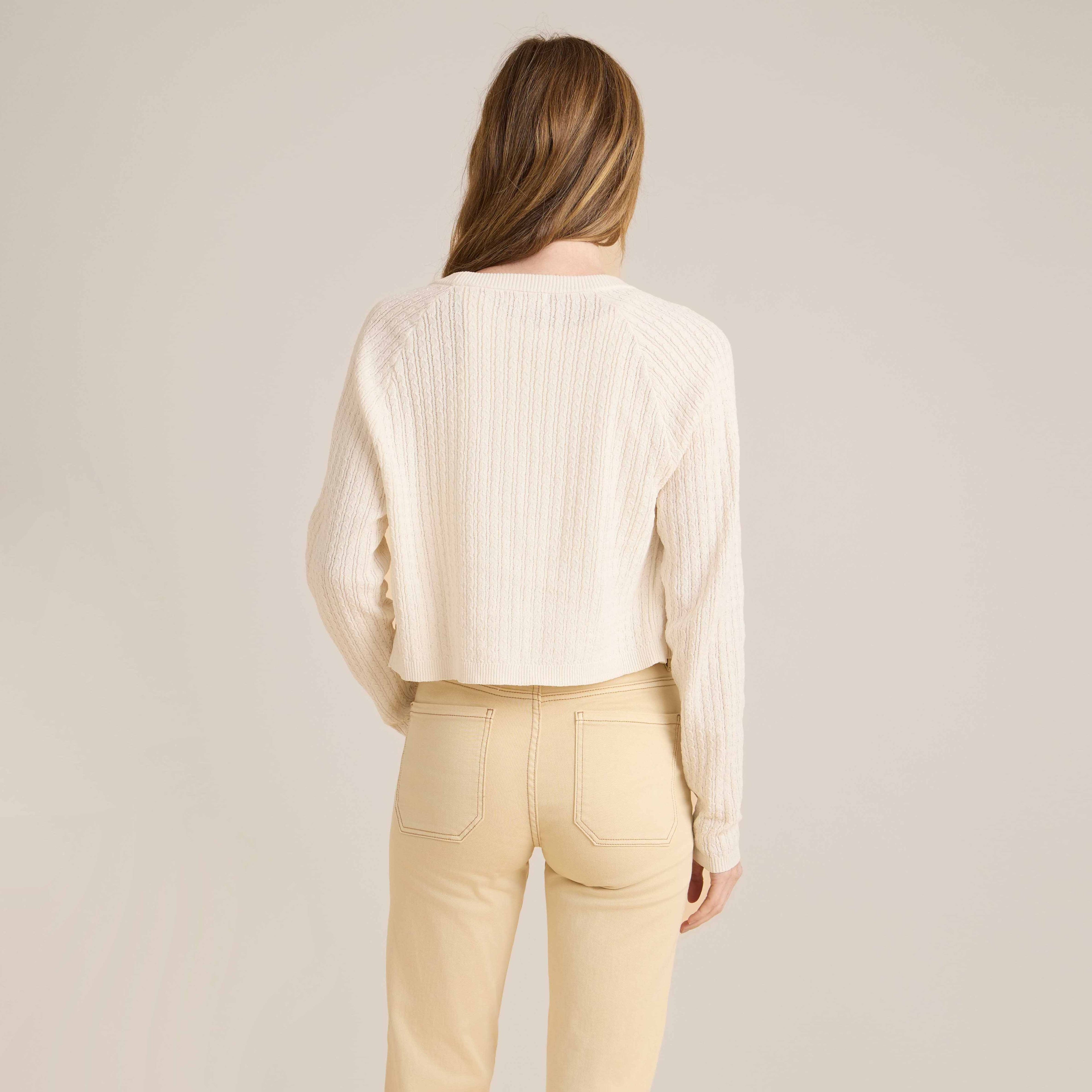 Bluffs Langarm Cardigan für Eggshell