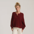 Made To Fade Langarm-Sleeve Sweater - Kirschholz