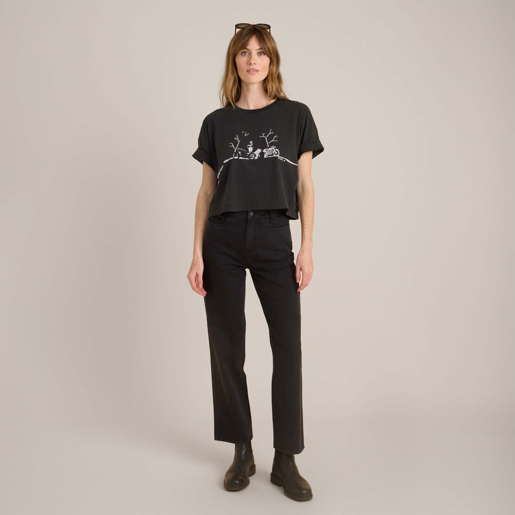 HWY 1 Jeans - Faded Schwarz