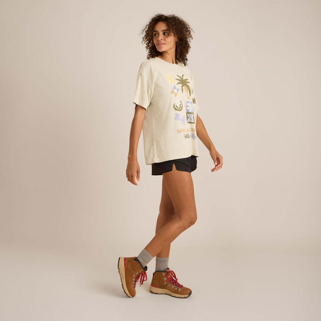 Seeker Übergroße Premium-T-Shirt - Dusty Eukalyptus