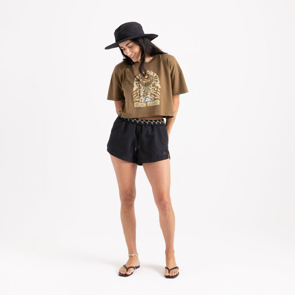 Earth Mystic Kurz geschnitten Boxy Premium-T-Shirt - Wald