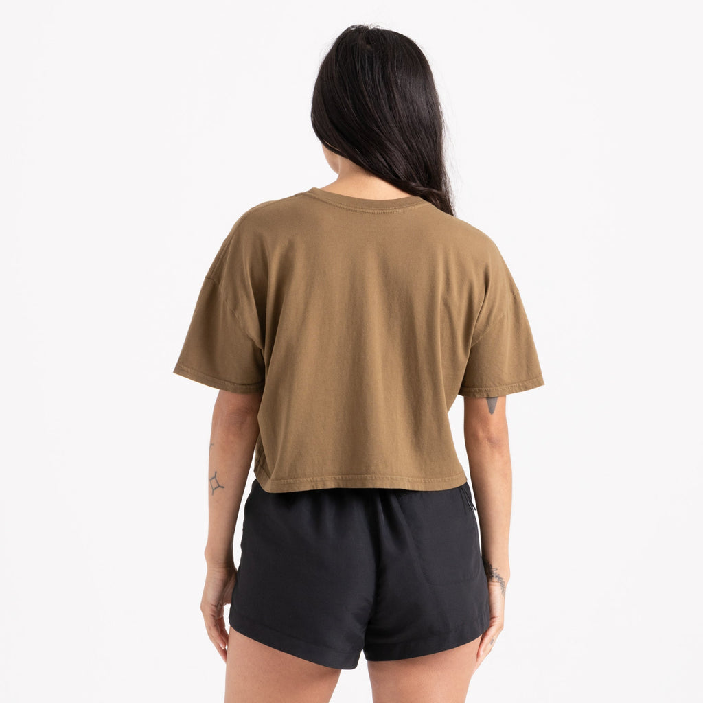 Earth Mystic Kurz geschnitten Boxy Premium-T-Shirt - Wald