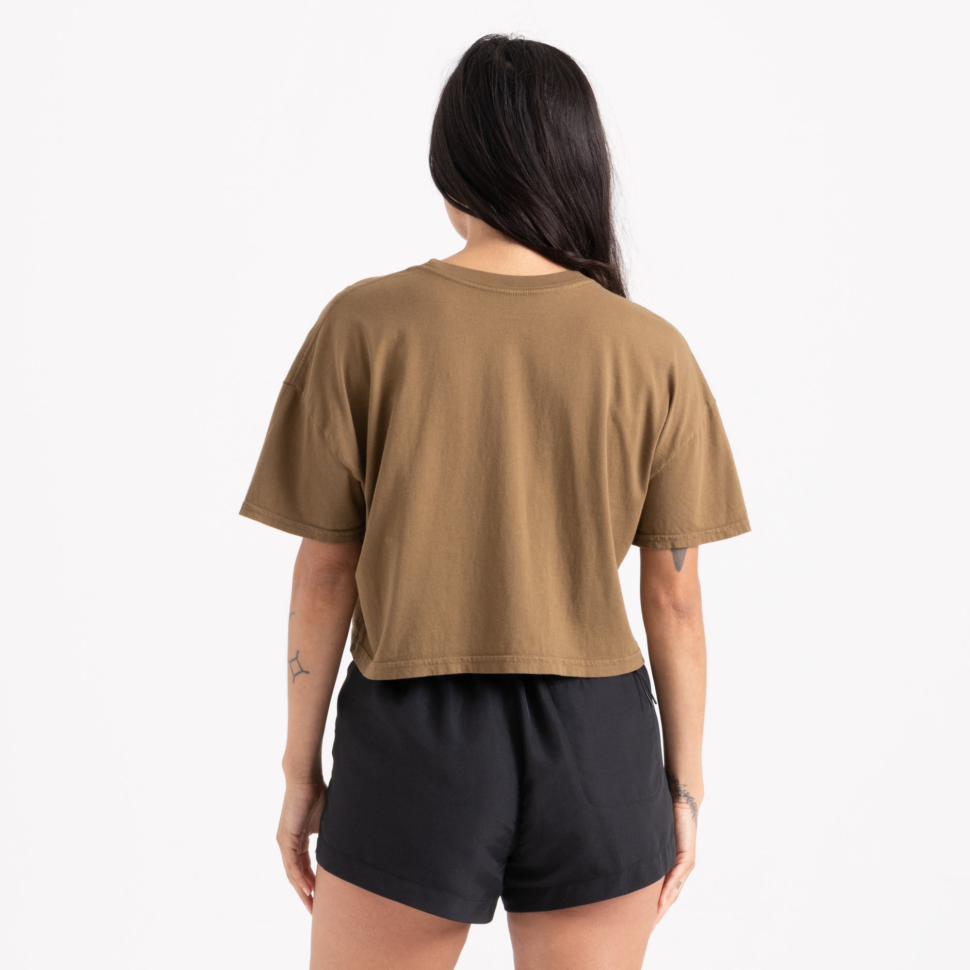 Earth Mystic Kurz geschnitten Boxy Premium-T-Shirt - Wald