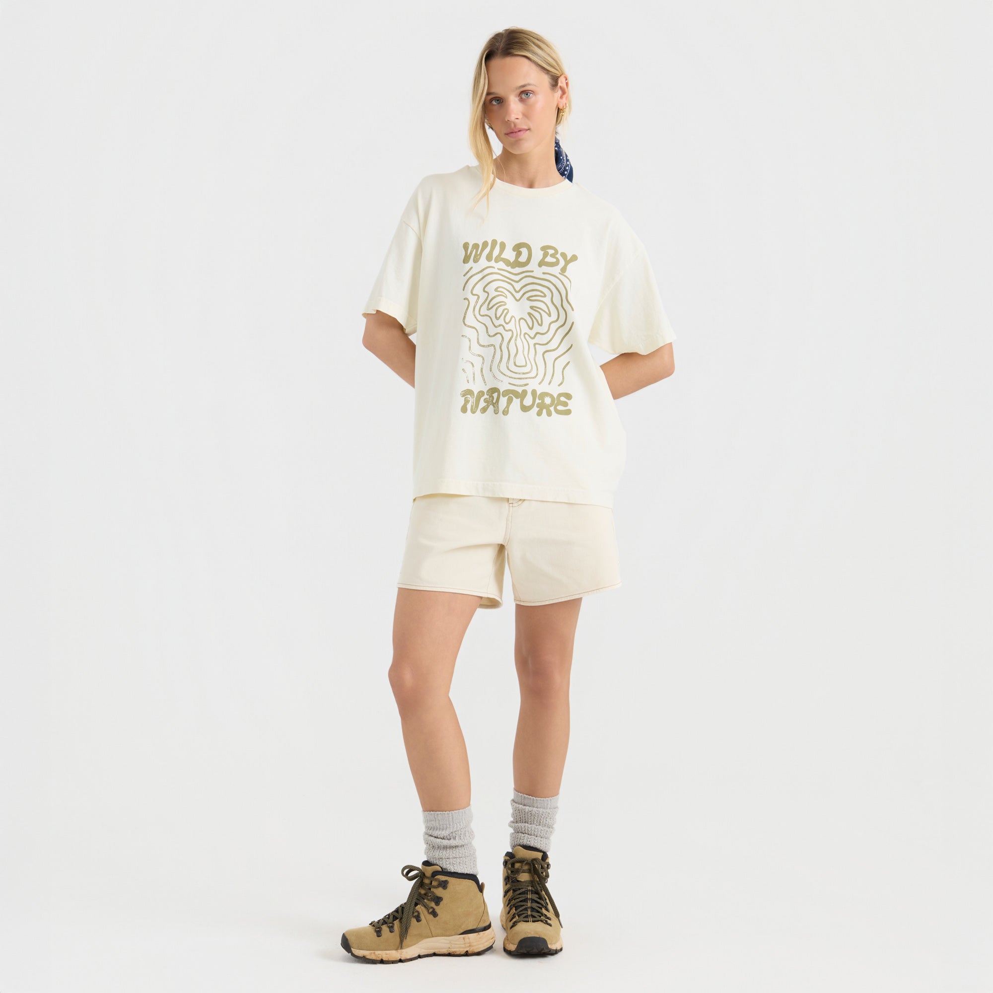 Wild von Natur aus überdimensioniert Premium-T-Shirt - Knochen