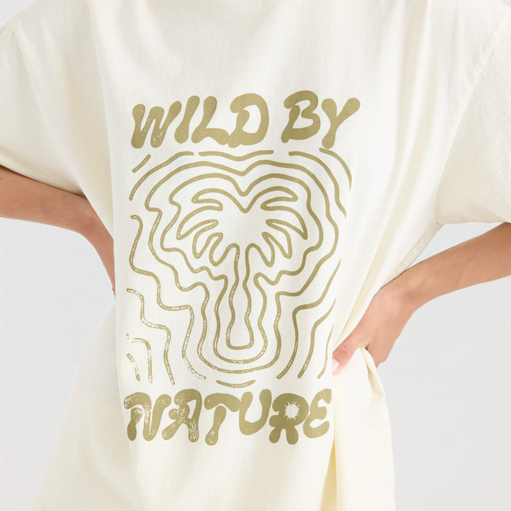 Wild von Natur aus überdimensioniert Premium-T-Shirt - Knochen