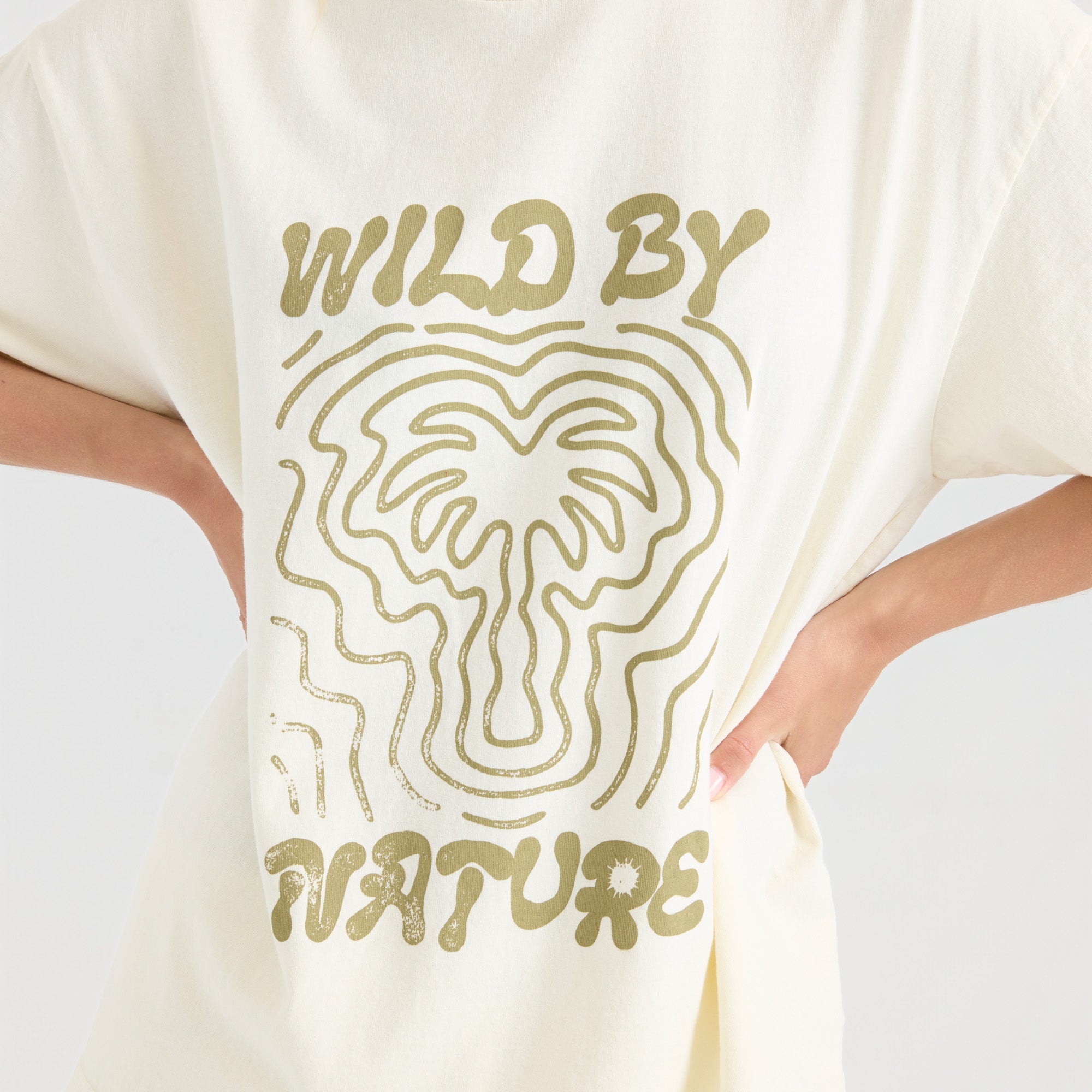 Wild von Natur aus überdimensioniert Premium-T-Shirt - Knochen