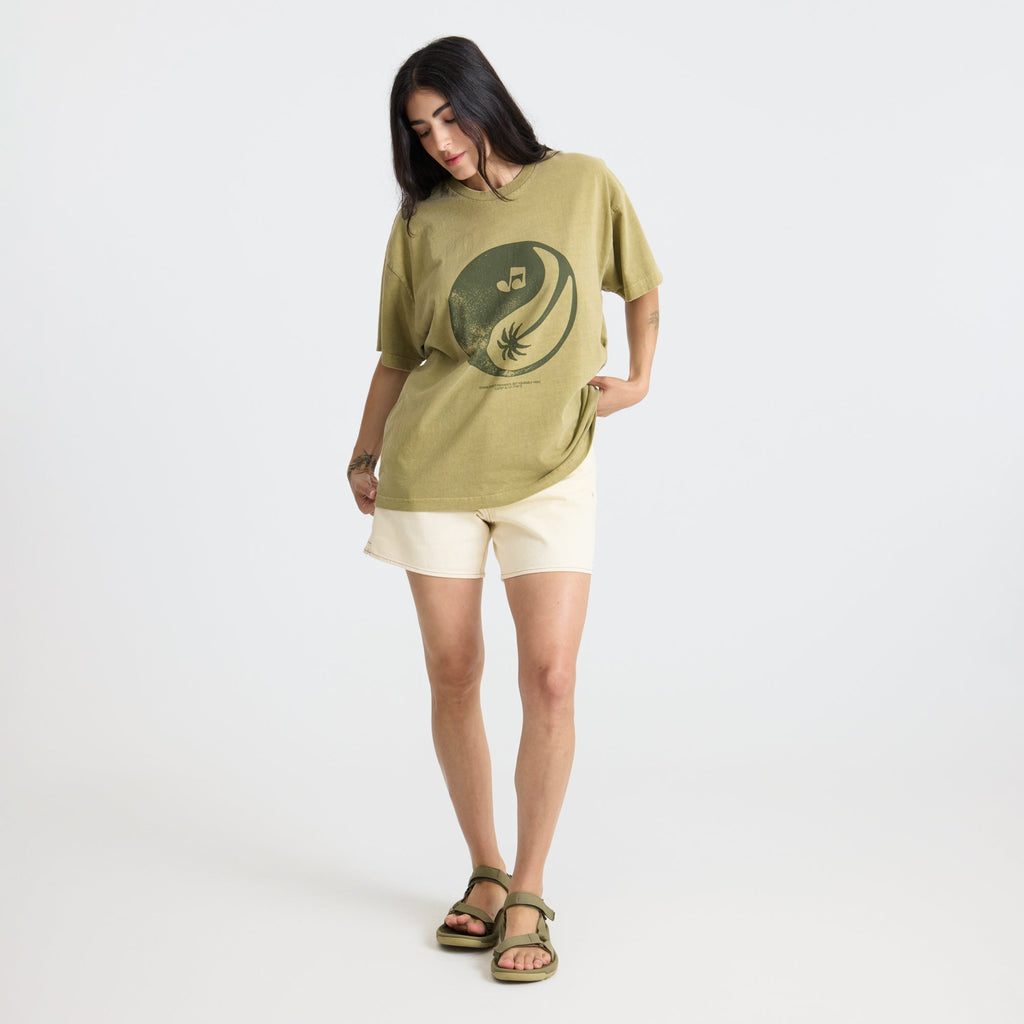 Balance Übergroße Premium-T-Shirt - Dusty Olivgrün