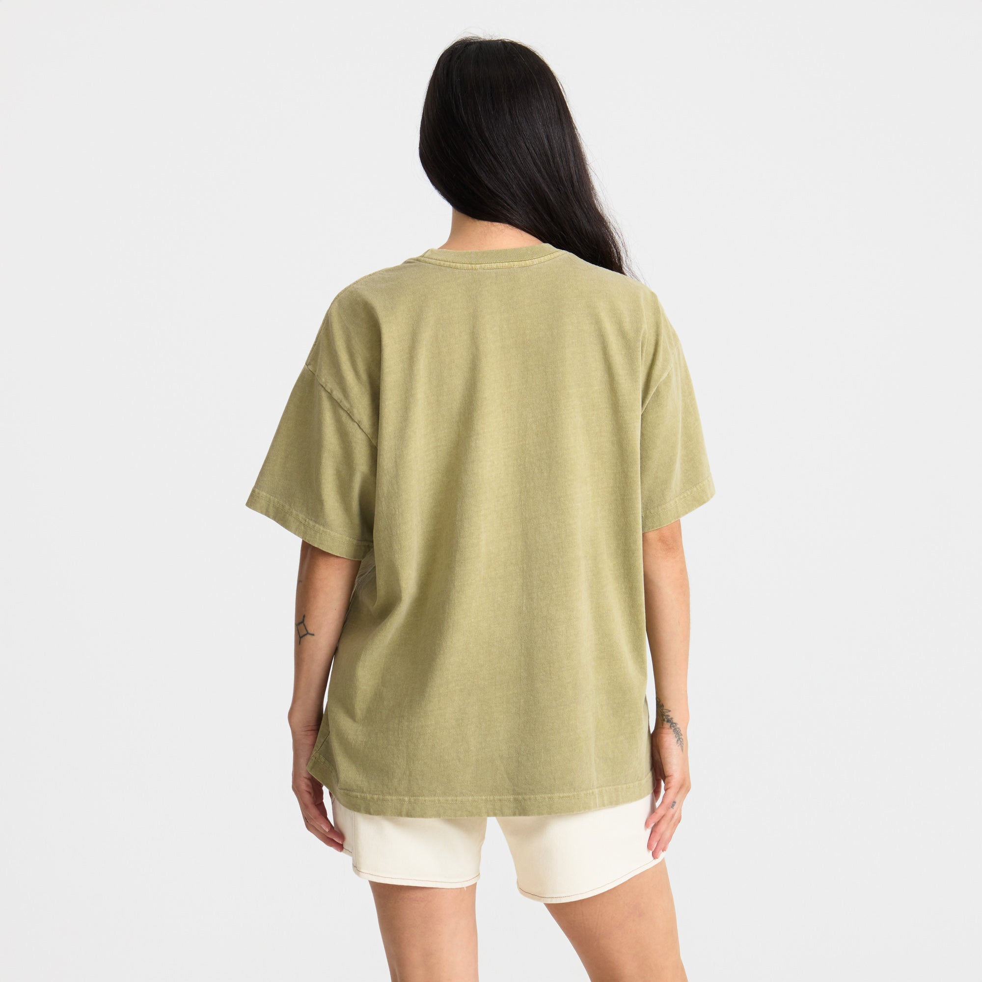 Balance Übergroße Premium-T-Shirt - Dusty Olivgrün