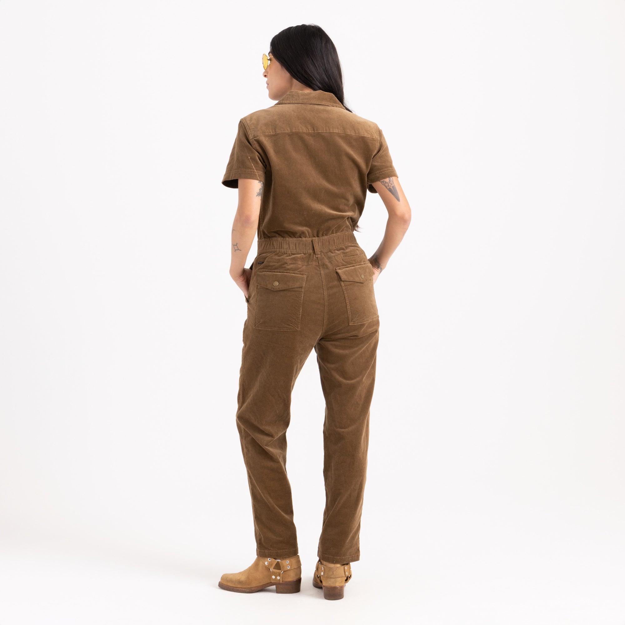 Layover Cord Jumpsuit — Otter