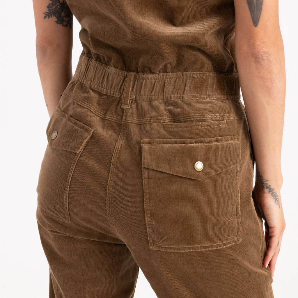 Layover Cord Jumpsuit — Otter