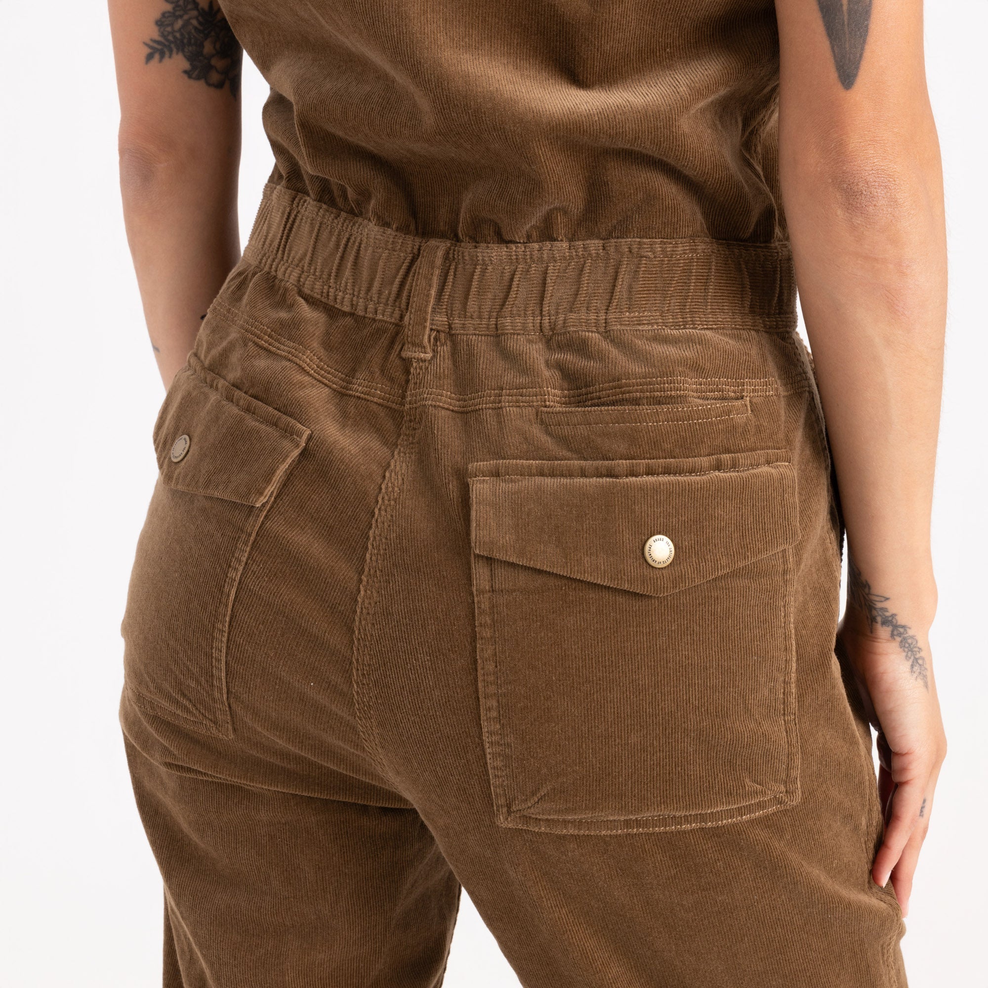 Layover Cord Jumpsuit — Otter