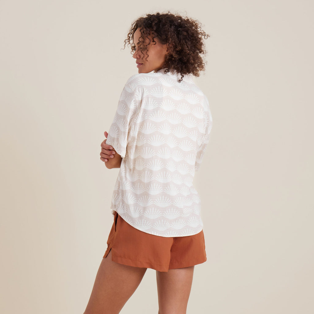 Bless Up Atmungsaktives Stretch-Shirt - Eierschale