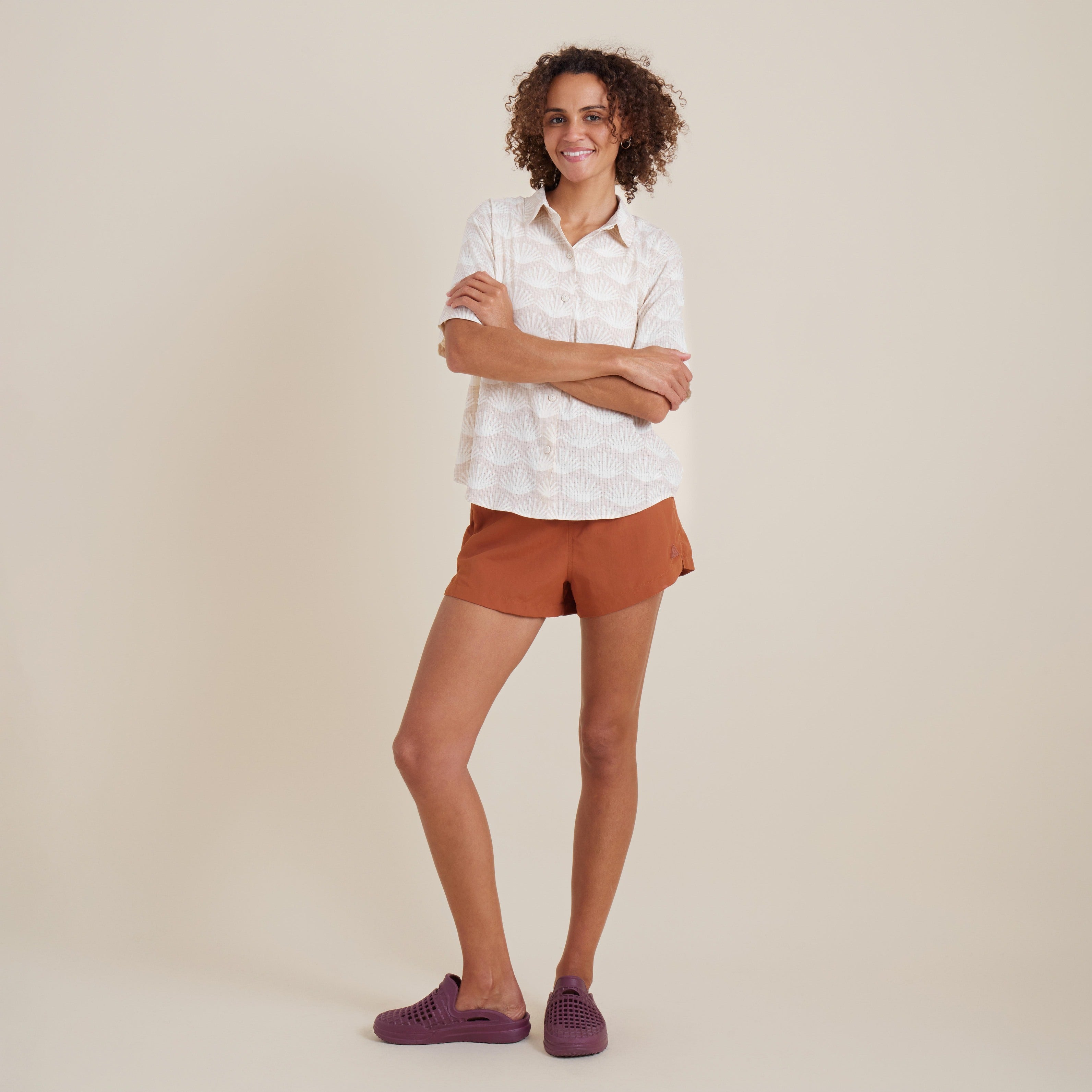 Bless Up Atmungsaktives Stretch-Shirt - Eierschale