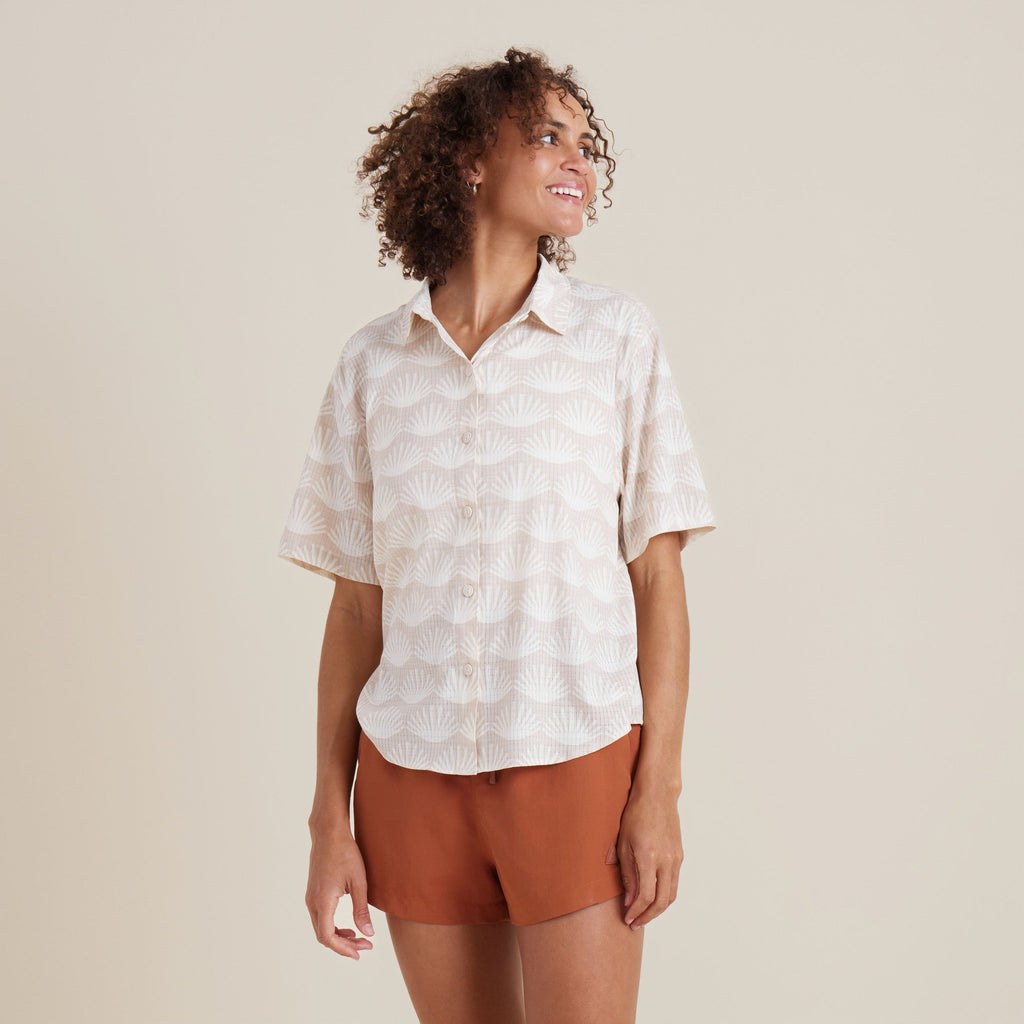 Bless Up Atmungsaktives Stretch-Shirt - Eierschale