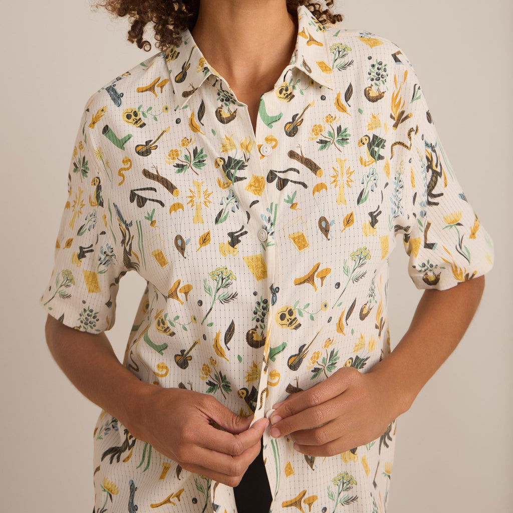 Bless Up Atmungsaktives Stretch-Shirt - Mond