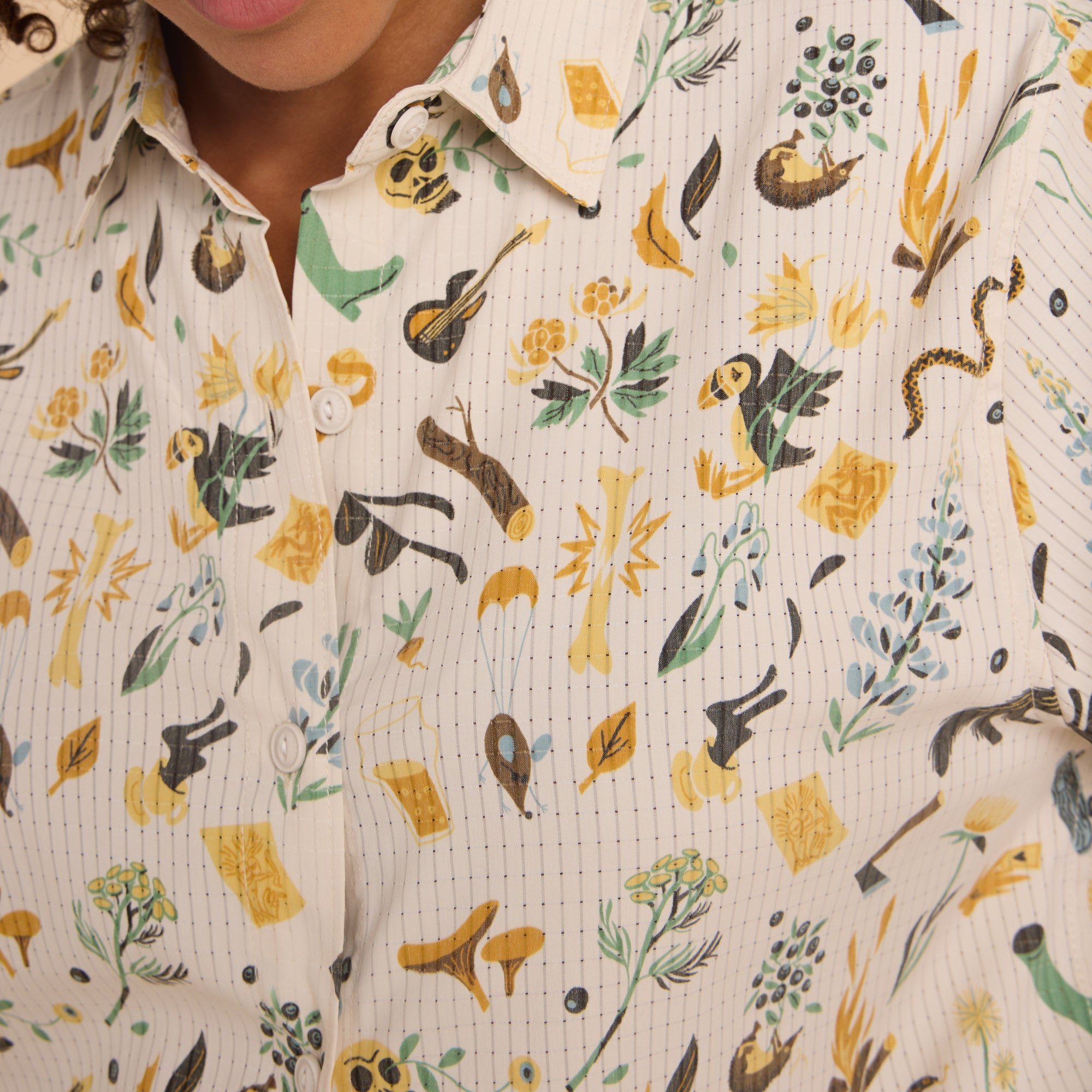 Bless Up Atmungsaktives Stretch-Shirt - Mond