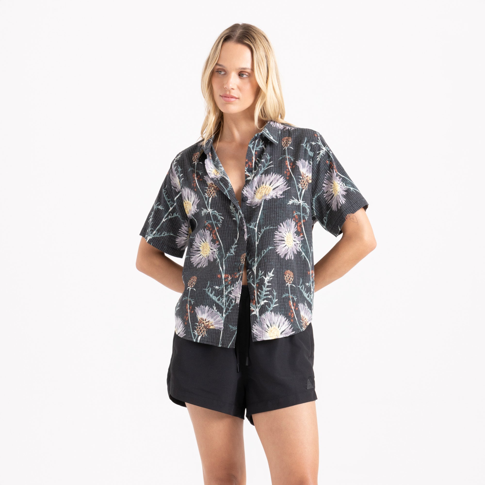 Bless Up Atmungsaktives Stretch-Shirt - Onyx