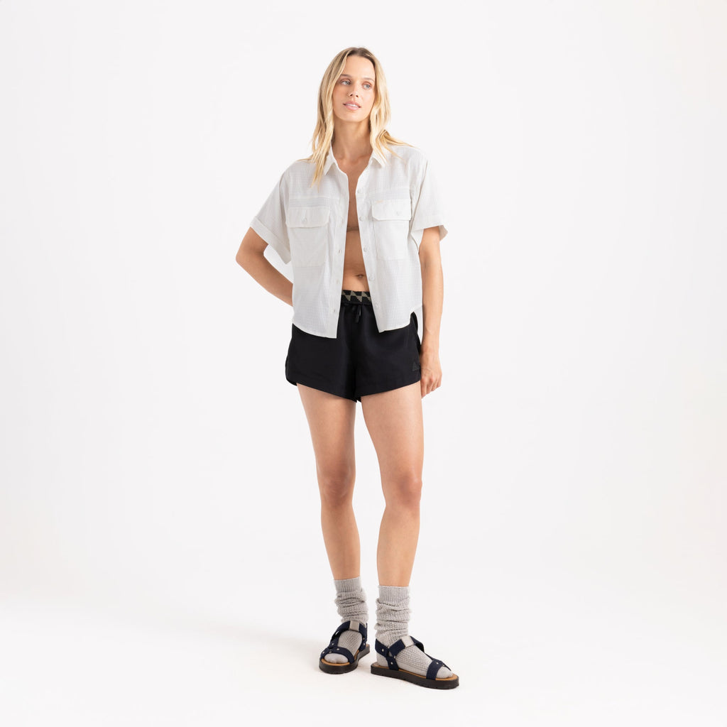 Bless Up Kurz geschnitten Button Up Shirt - Mist (Deutsche Ausgabe)