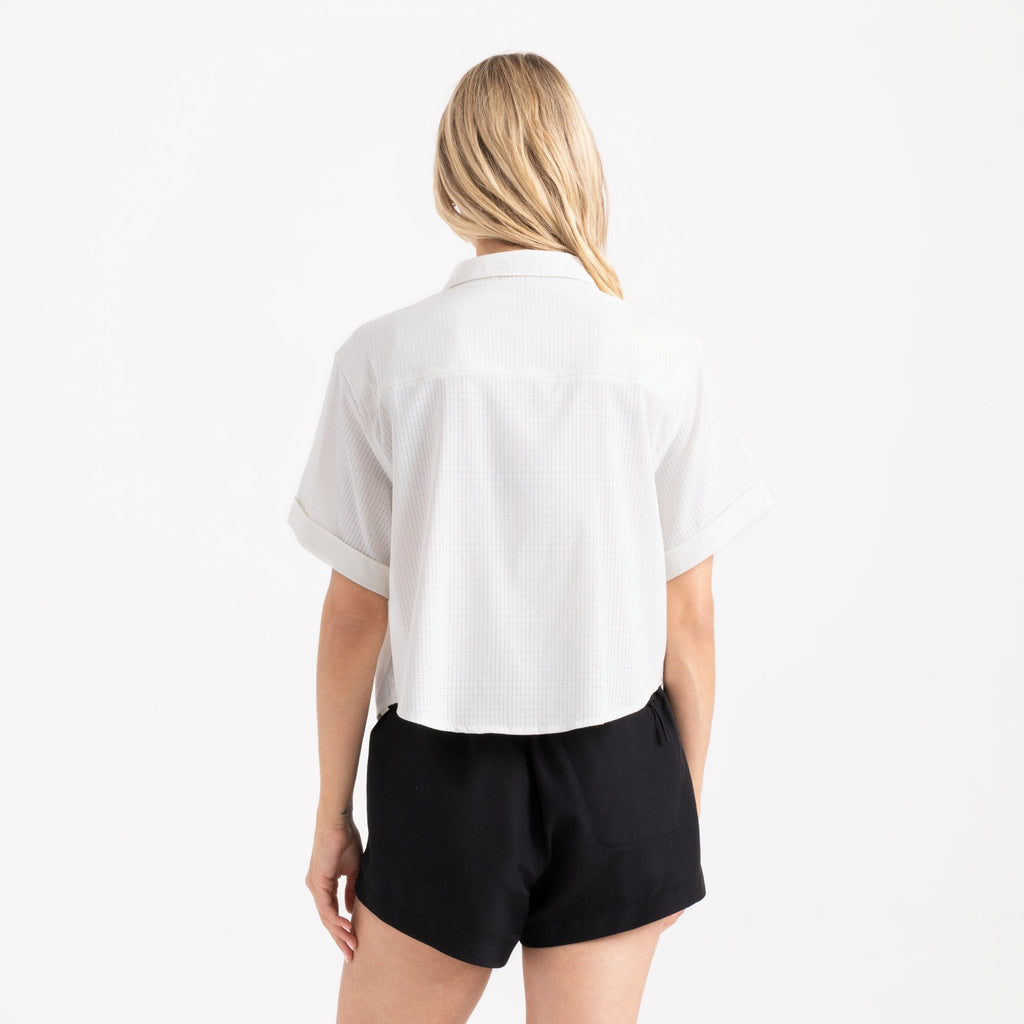 Bless Up Kurz geschnitten Button Up Shirt - Mist (Deutsche Ausgabe)