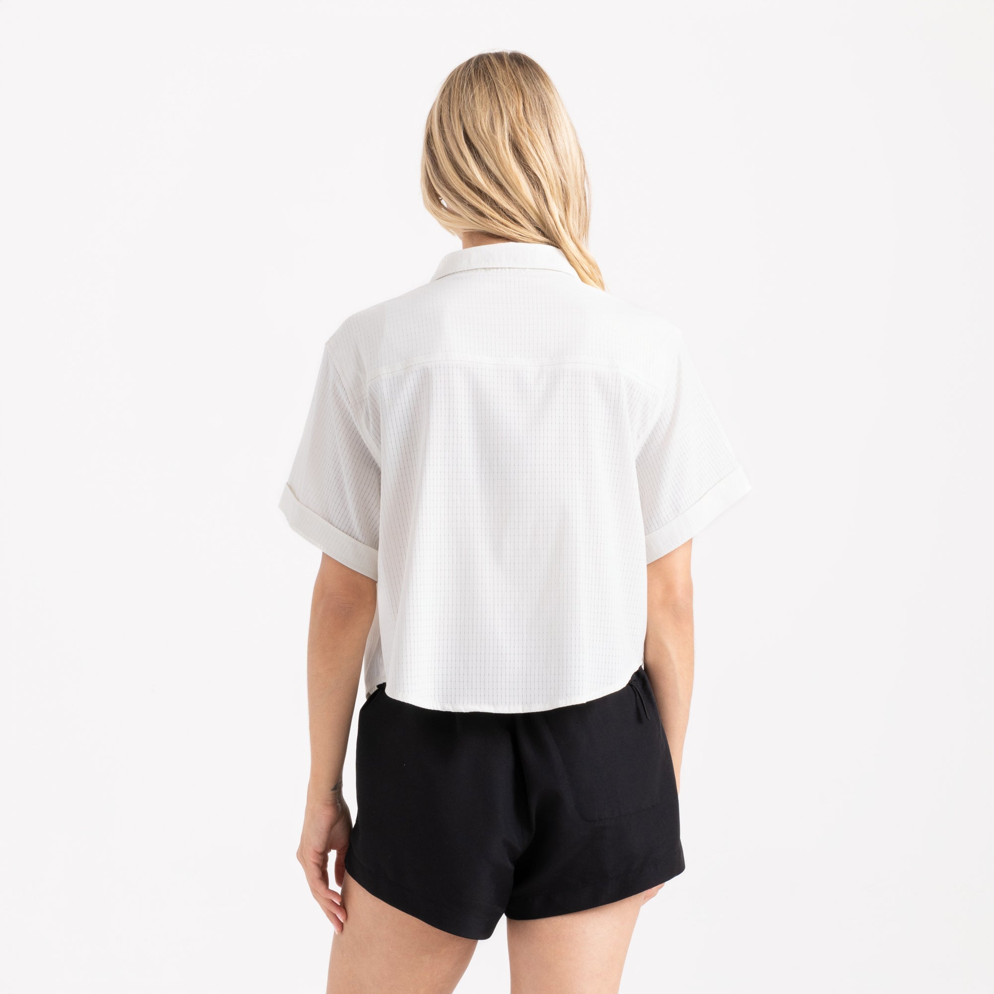 Bless Up Kurz geschnitten Button Up Shirt - Mist (Deutsche Ausgabe)