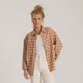 Amberley Light Langarm Flannel — Cherrywood
