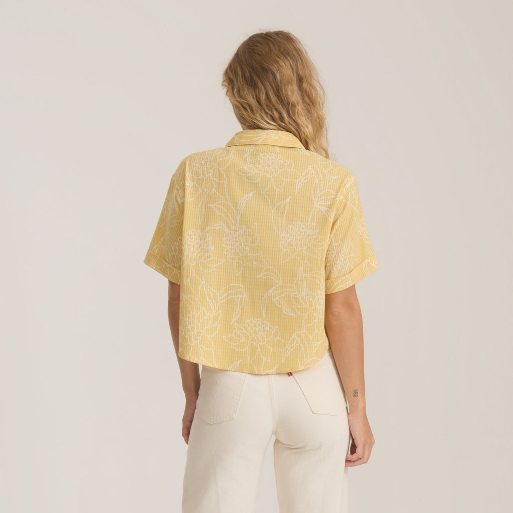 Bless Up Kurz geschnitten Button Up Shirt für Weizen