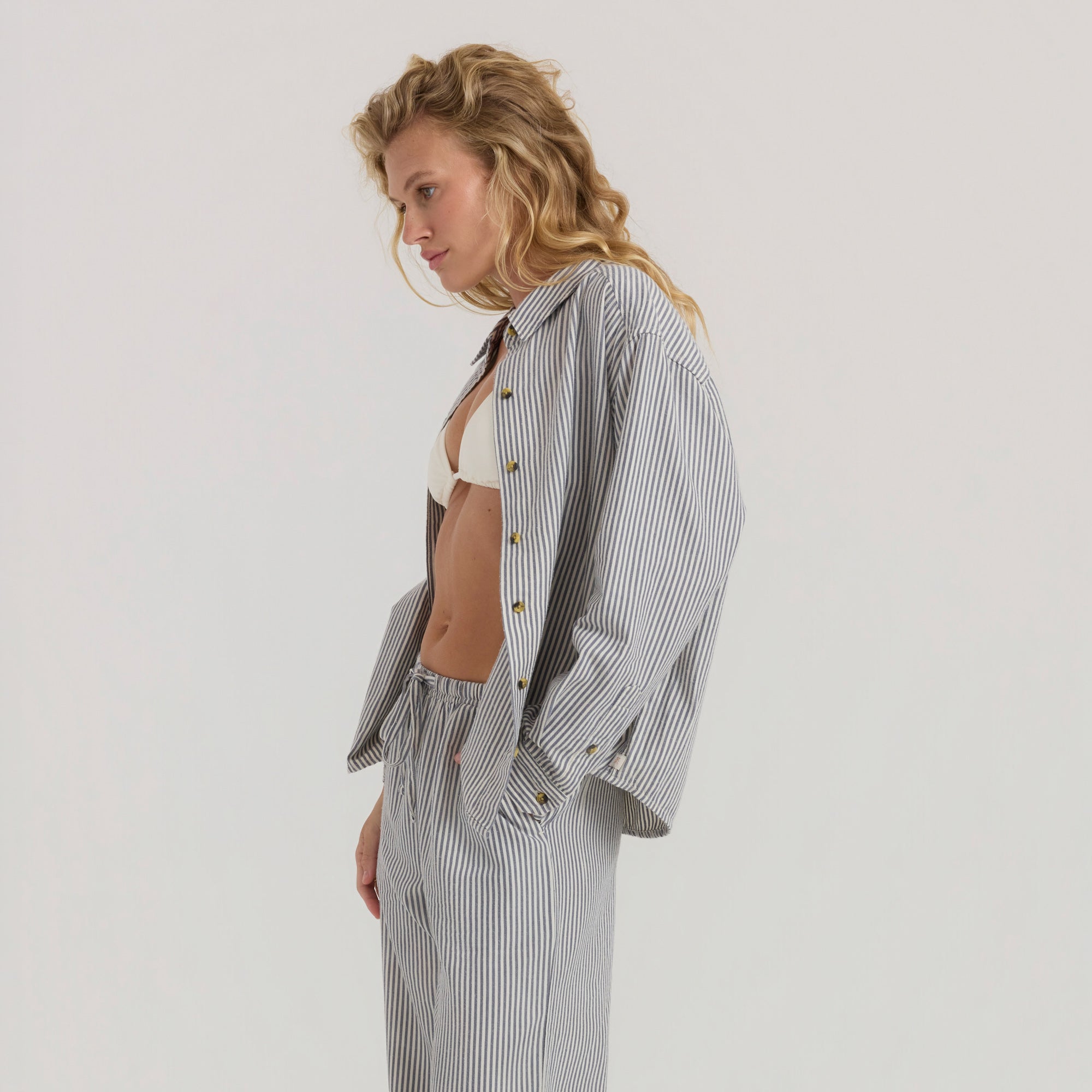 Costa Button Up Shirt - Neptun