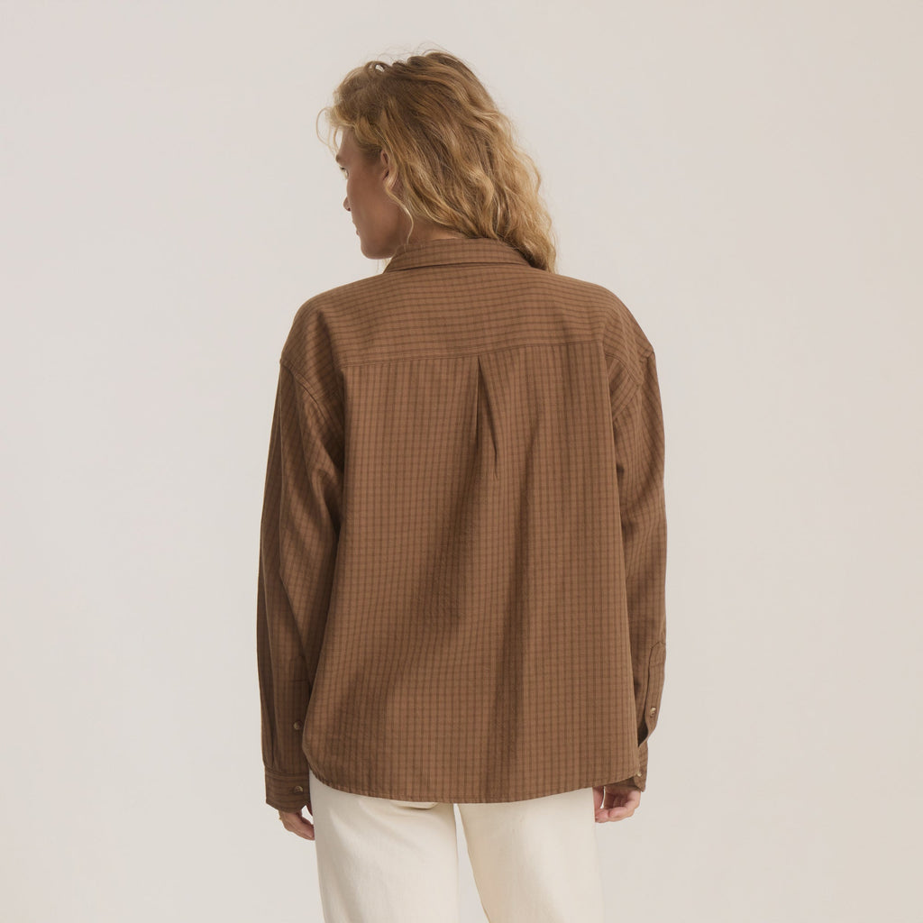 Costa Button Up Shirt - Coco Bean