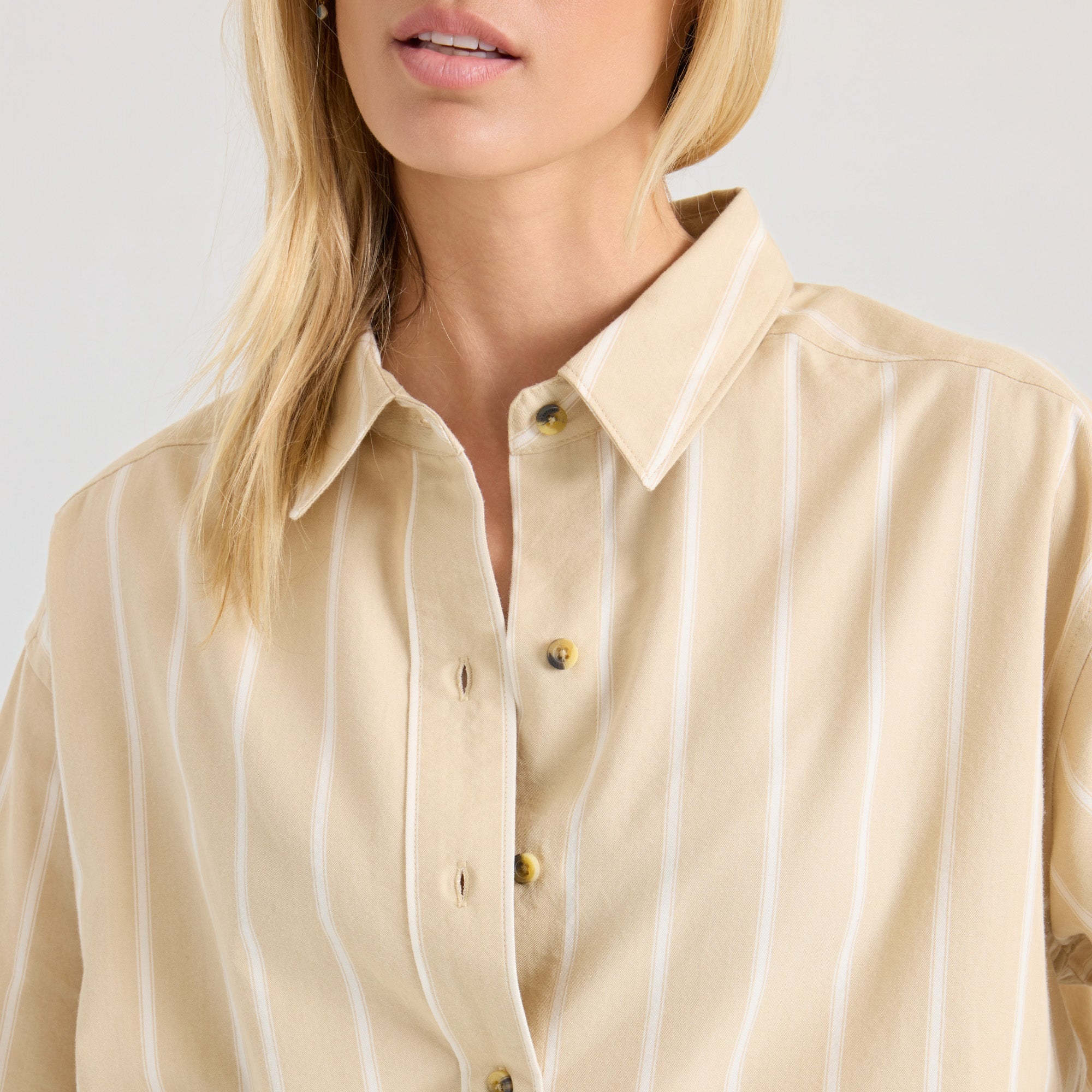 Costa Button Up Shirt - Sand