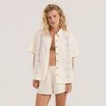 Costa Button Up Shirt - Bone
