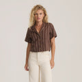 Crosswinds Camp Button Up Shirt - Kokosbohne