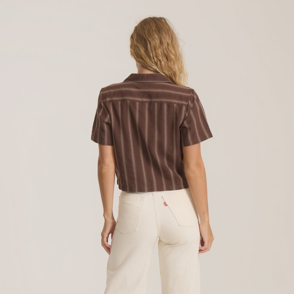Crosswinds Camp Button Up Shirt - Kokosbohne