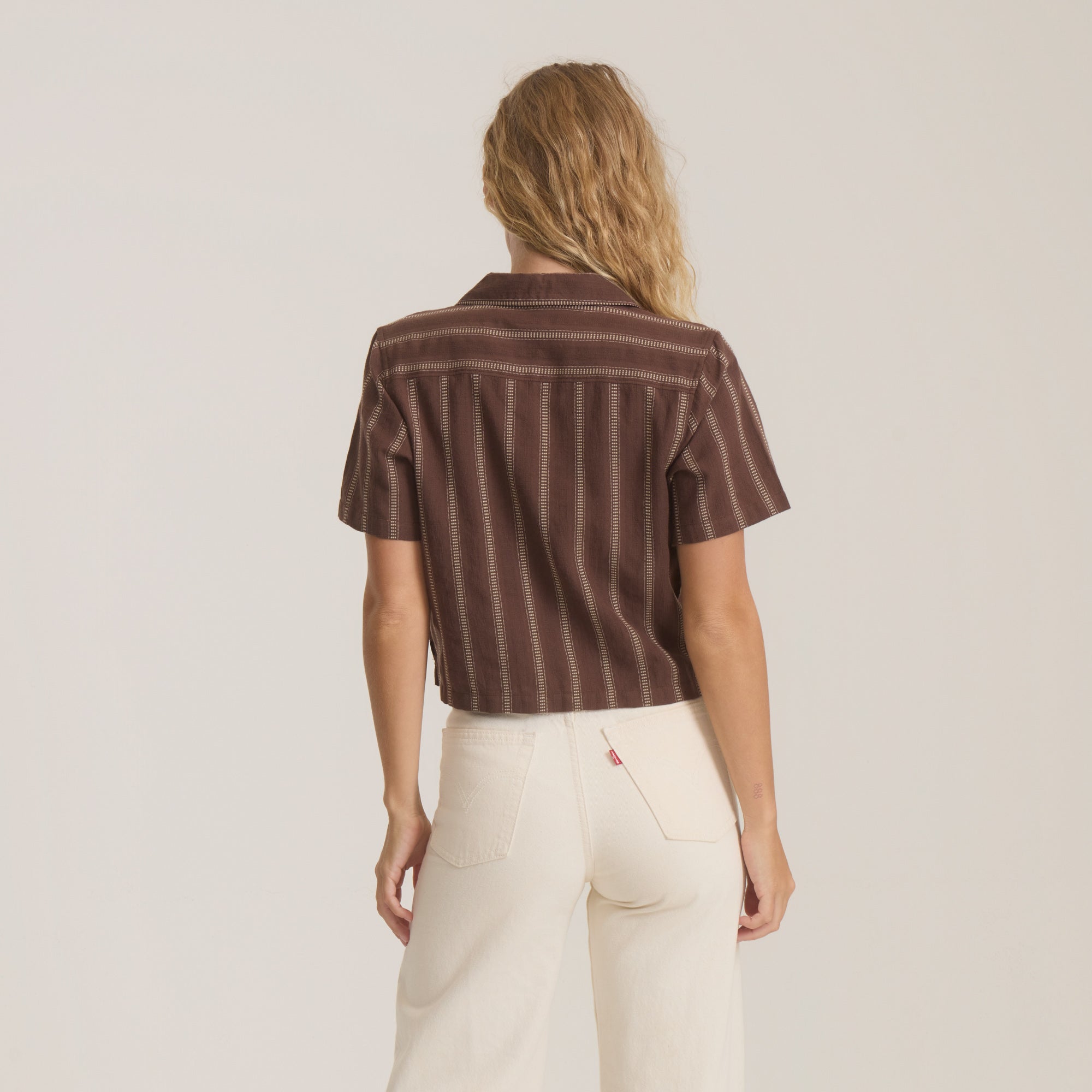 Crosswinds Camp Button Up Shirt - Kokosbohne