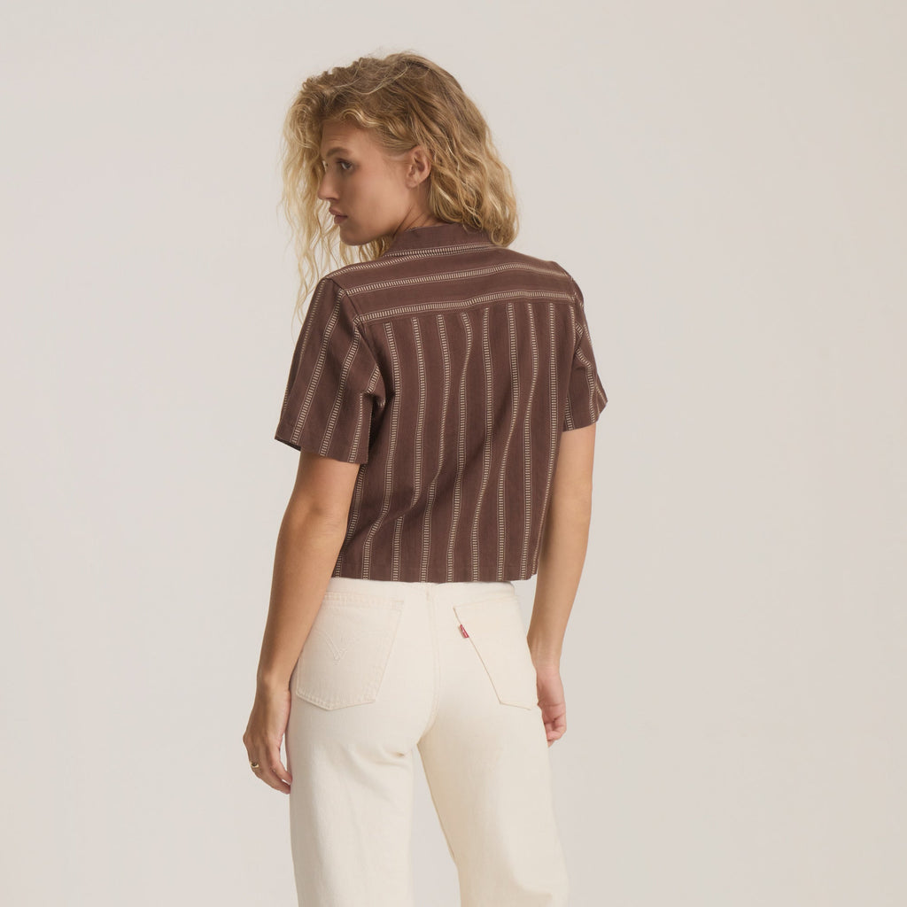 Crosswinds Camp Button Up Shirt - Kokosbohne